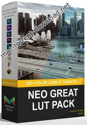 Neo Great LUTs – 225+ LUTs (Win/Mac) for Final Cut Pro, Photoshop, After Effects, Premiere etc.