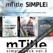 Motionvfx mtitle simple pack bundle for fcpx and motion 5 icon