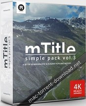 Motionvfx mtitle simple pack vol 3 for fcpx and motion 5 icon