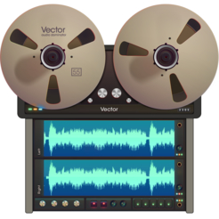Vector 3 record and edit audio icon