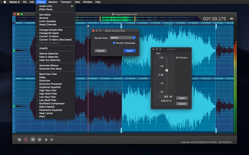 Vector 3 - Record & Edit Audio Screenshot 4