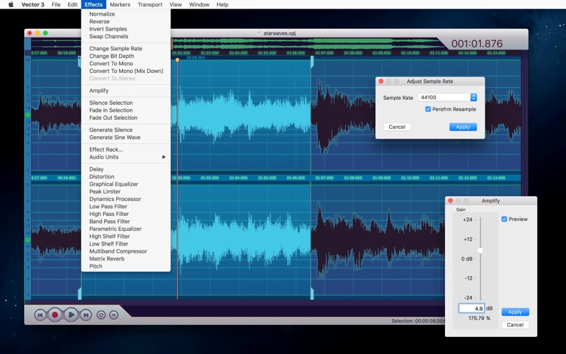 Vector 3 - Record & Edit Audio Screenshot 6