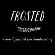 Creativemarket frosted font 317382 icon