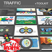 Traffic powerpoint presentation template plus toolkit 12062608 icon