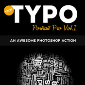 Typo portrait pro photoshop action 10777433 icon