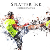 Splatter ink photoshop action 12720711 icon