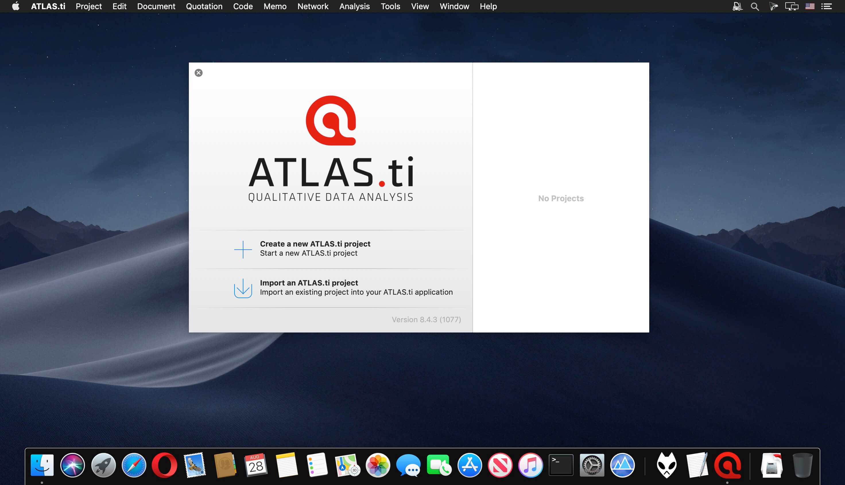 ATLASti 843 Screenshot 01