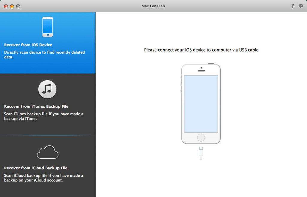Mac FoneLab for iOS 10112 Screenshot 01