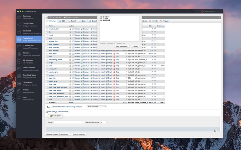 goPanel 2 - Web Server Manager Screenshot 6 xqp4mby