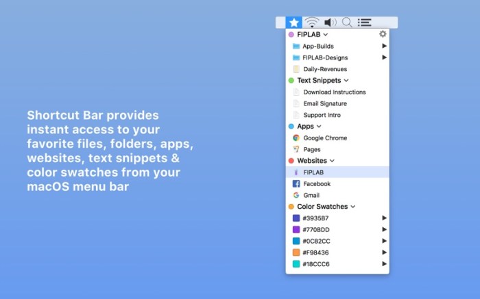 Shortcut Bar - Instant Access Screenshot 01 xzsuo6n