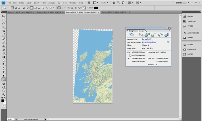 Avenza Geographic Imager for Adobe Photoshop 60 Screenshot 02 1fkigqun