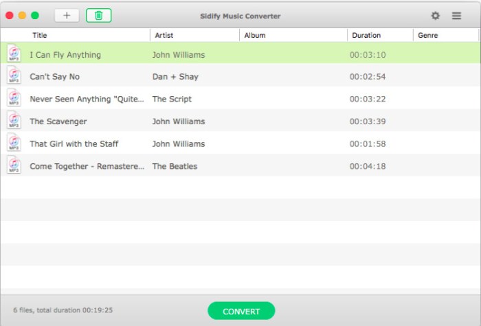 Sidify Music Converter for Spotify 136 Screenshot 02 lxn87ky