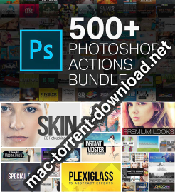 500 Photoshop actions bundle icon