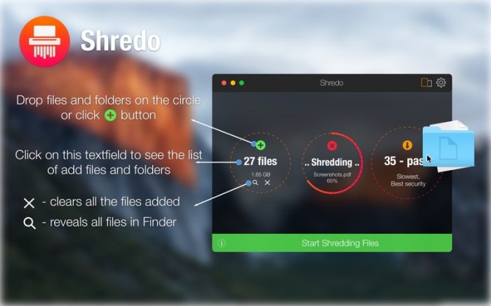 Shredo - shredder & cleaner Screenshot 02 1mw26ury