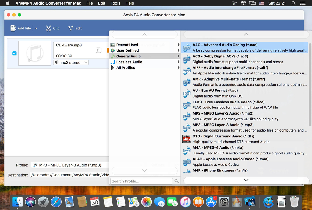 AnyMP4 Audio Converter for Mac 8212 Screenshot 02 bj0jpuy