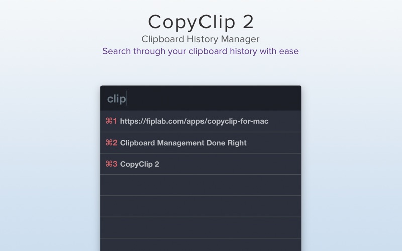 CopyClip 2 - Clipboard Manager Screenshot 04 sw76fry