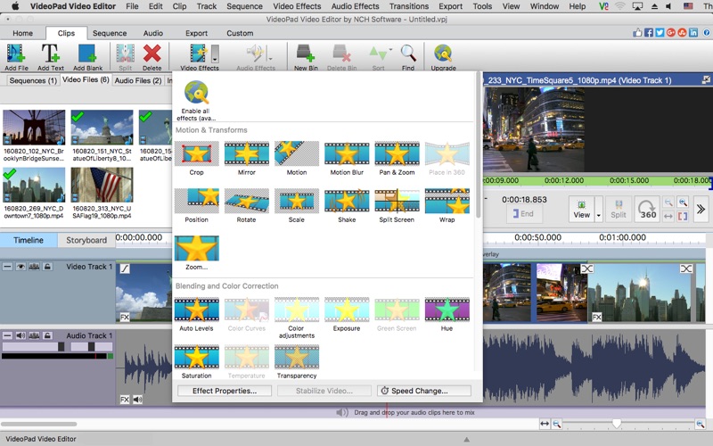 VideoPad Video Editor Screenshot 3 bn8md1y